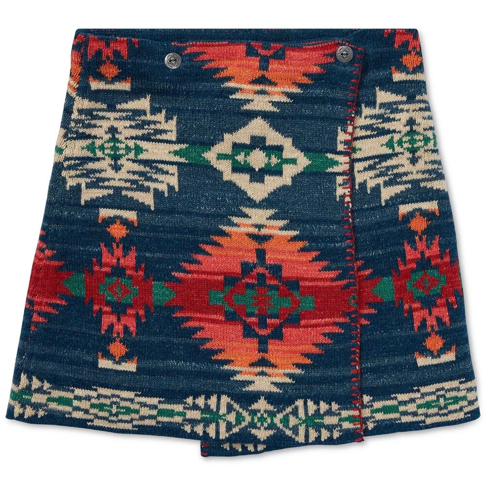 Polo Ralph Lauren Girls Jacquard Wrap Skirt